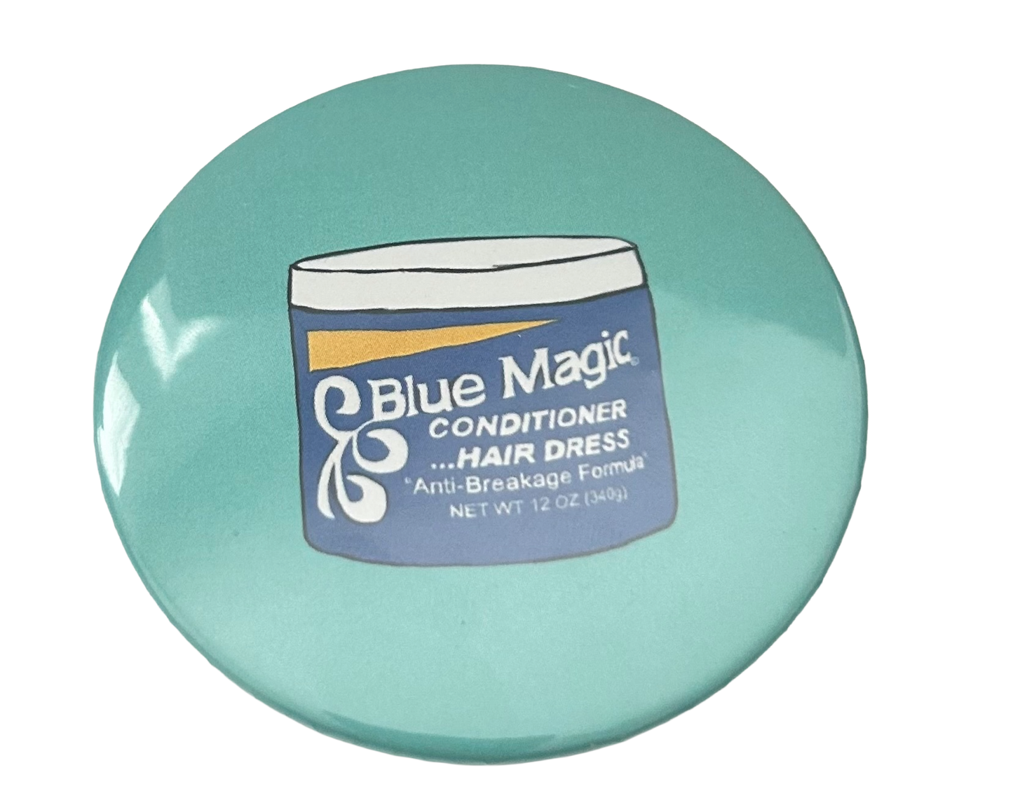 Blue Magic Button Pin